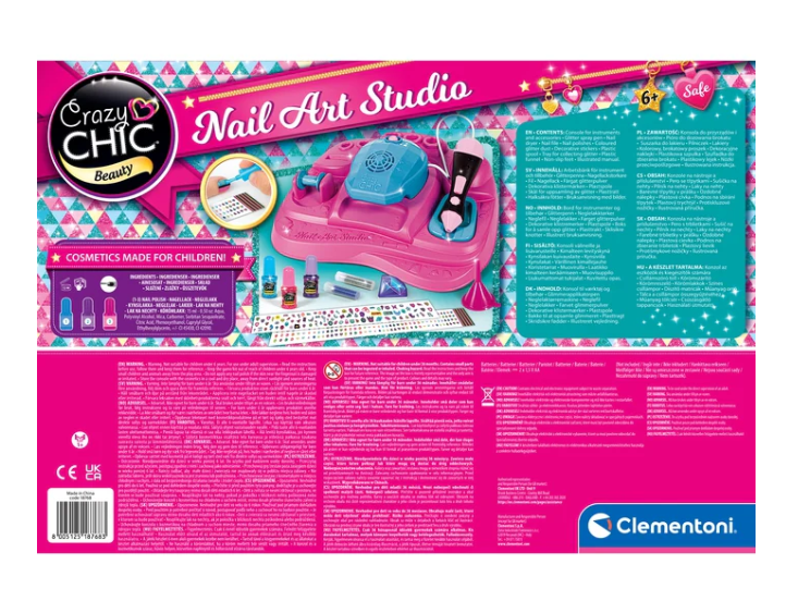 Nehtové studio s leštičkou a sušičkou – Clementoni