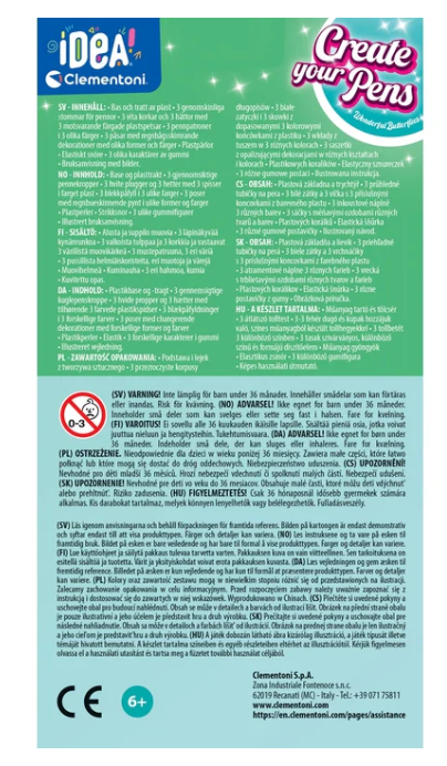 Kreativní sada na výrobu per s motýly – Clementoni