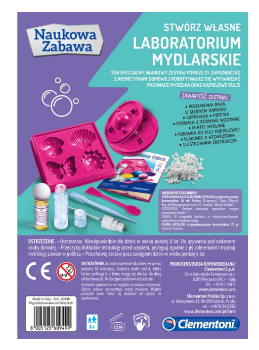 Laboratoř na výrobu mýdel s experimenty – Clementoni