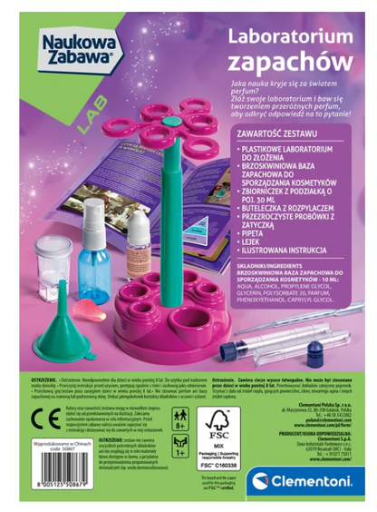 Laboratoř vůní – vědecká sada na výrobu parfémů – Clementoni