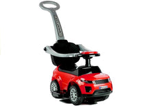 614W Toddlers Ride On Push Along with Parent Handle - Red