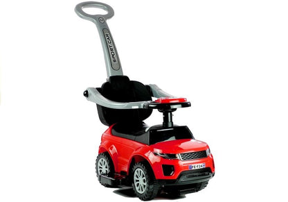 614W Toddlers Ride On Push Along with Parent Handle - Red