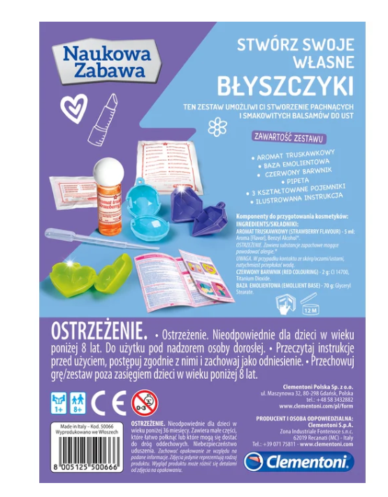 Laboratoř balzámů na rty s vědeckými experimenty – Clementoni