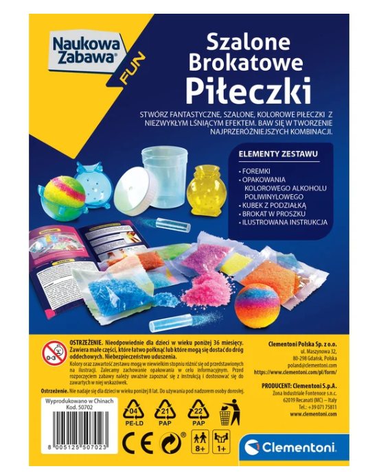 Vědecká sada Crazy Glitter Balls – Clementoni