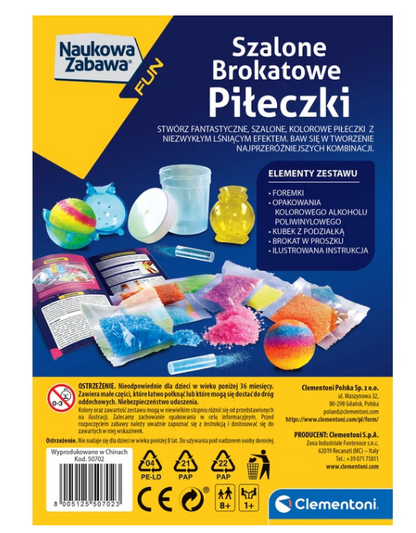 Vědecká sada Crazy Glitter Balls – Clementoni