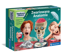 Vědecká sada Šílená anatomie s lebkou a mozkem – Clementoni