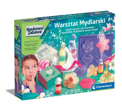Vědecká sada na výrobu mýdel pro děti – Clementoni