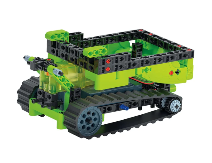 Science & Play Construction Laboratory Mechanics Crawler Tractor Electric Motor Polish Language Clementoni 50689