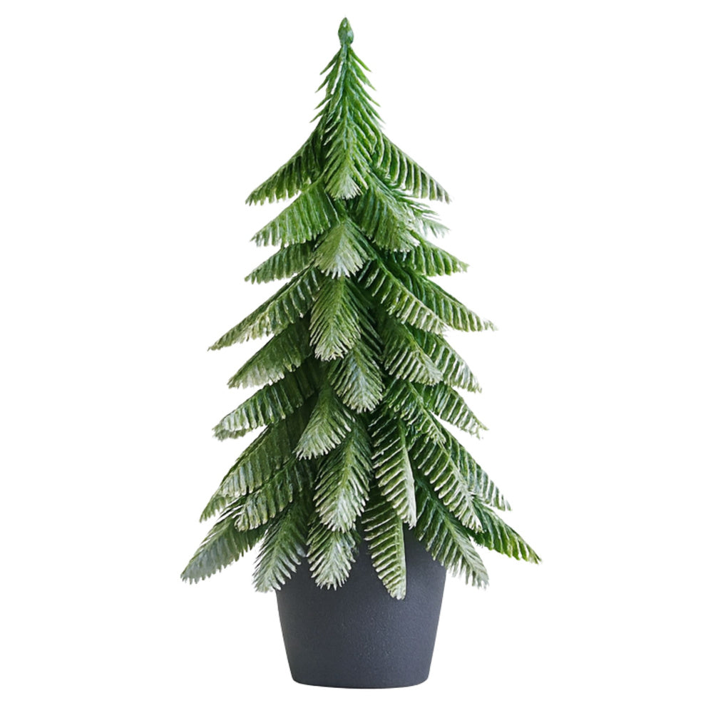 Umělý vánoční stromek v květináči 32 cm – stříbrný