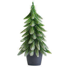 Umělý vánoční stromek v květináči 32 cm – stříbrný