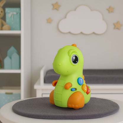 Interaktivní dinosaurus na kolečkách se světly a zvuky – od 6 měsíců