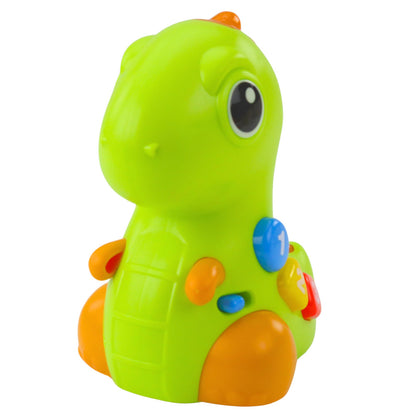Interaktivní dinosaurus na kolečkách se světly a zvuky – od 6 měsíců