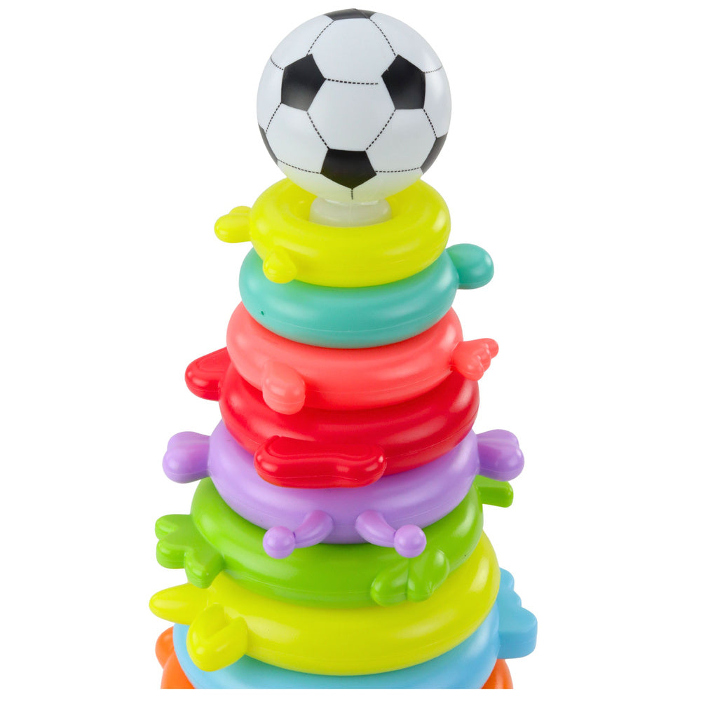 Vzdělávací pyramida s míčkem – 13 pater, barevná, se samolepkami