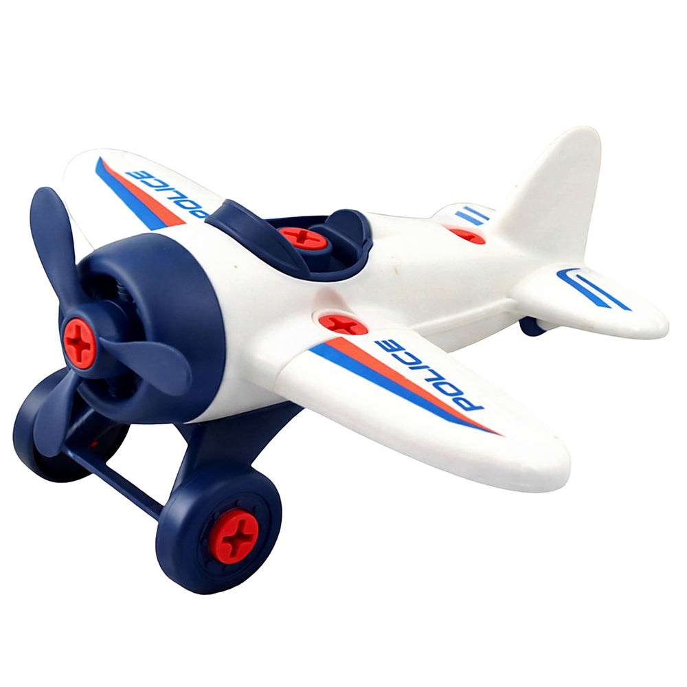 Policejní letadlo se šroubovákem – stavebnice DIY pro děti