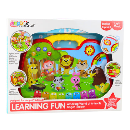 Interaktivní vzdělávací panel Svět zvířat s klavírem a kvízem – od 12 měsíců