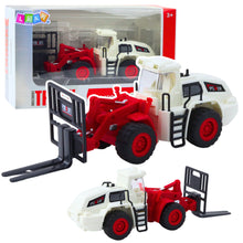 Vysokozdvižný vozík s kovovými vidlicemi, světlem a zvukem