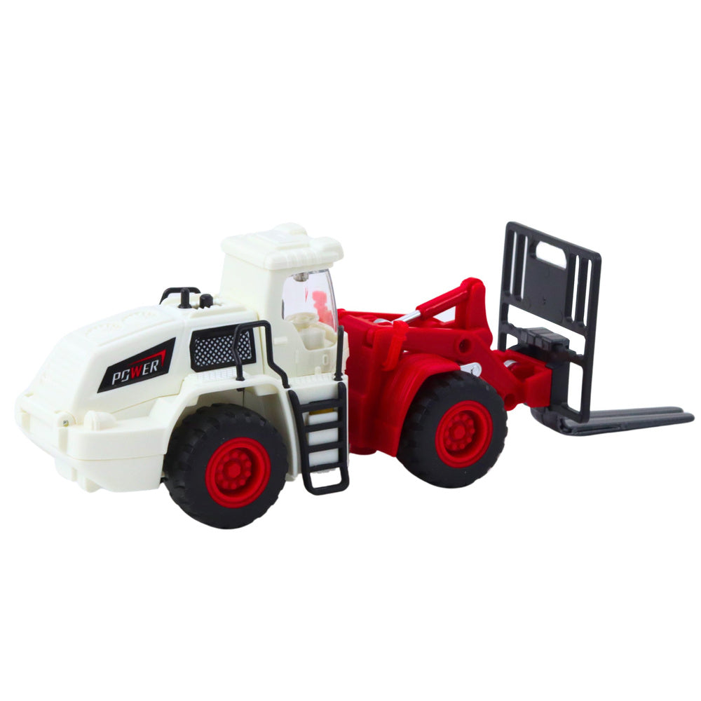 Vysokozdvižný vozík s kovovými vidlicemi, světlem a zvukem