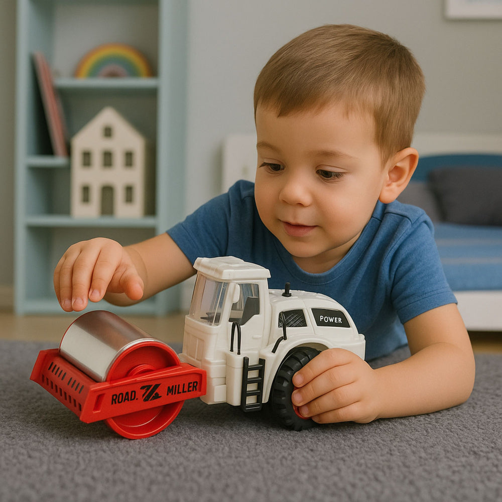 Silniční válec se světlem a zvukem – kovový válec