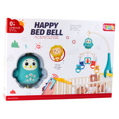 Kolotoč nad postýlku s hudbou a lampičkou – modré medvídky