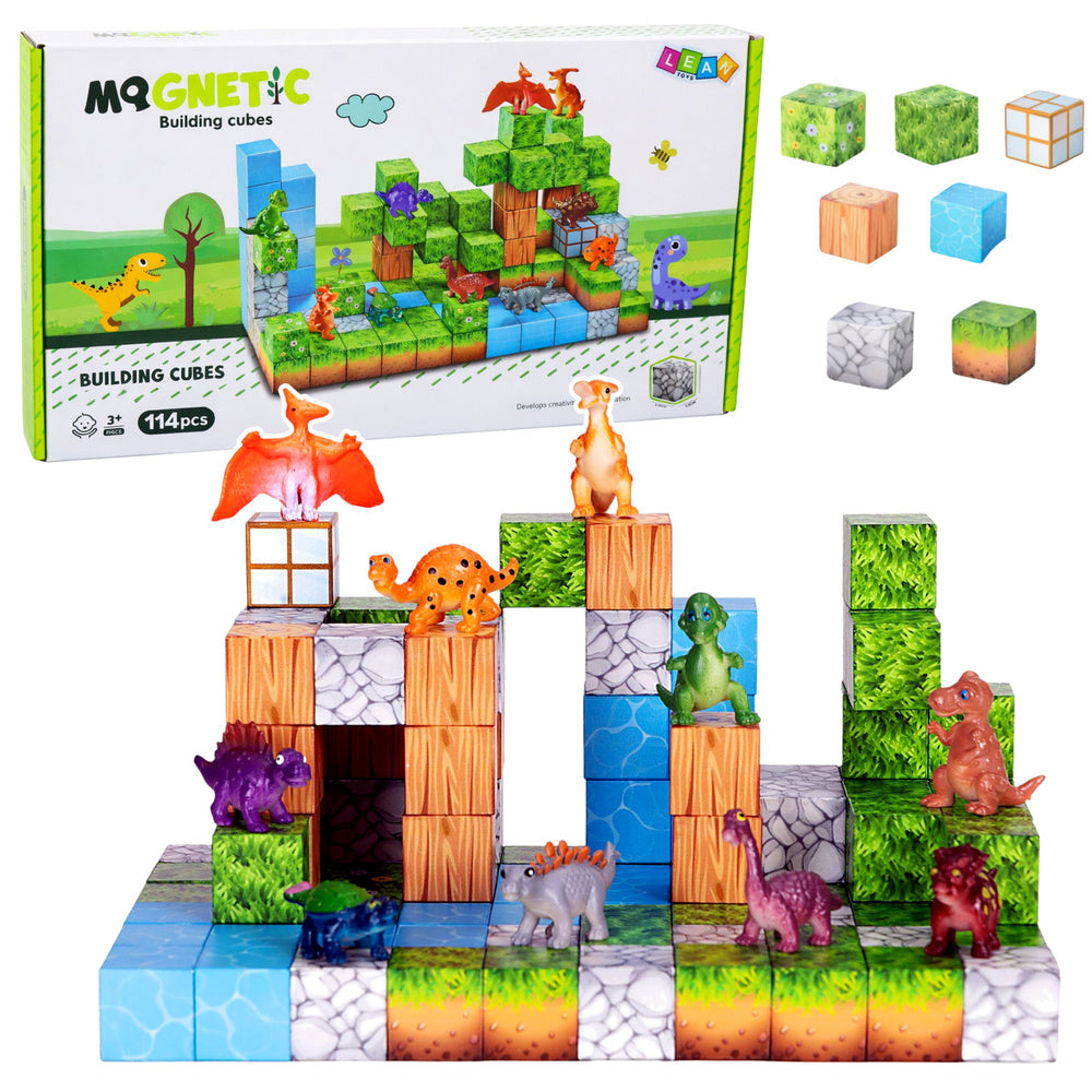 Magnetická stavebnice kostky 3D – 114 dílů