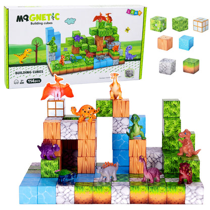 Magnetická stavebnice kostky 3D – 114 dílů