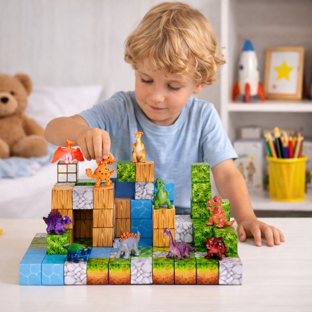 Magnetická stavebnice kostky 3D – 114 dílů