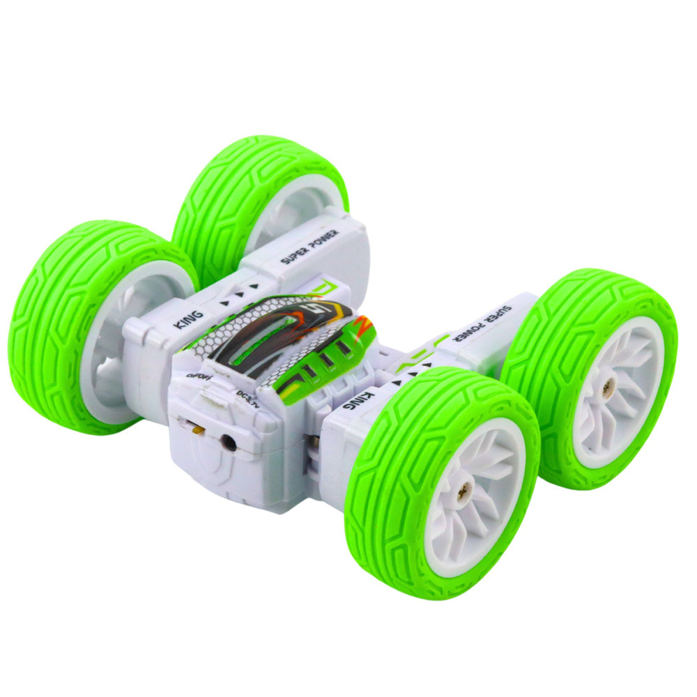 RC akrobatické auto s dálkovým ovládáním 360° – zelené 1:32