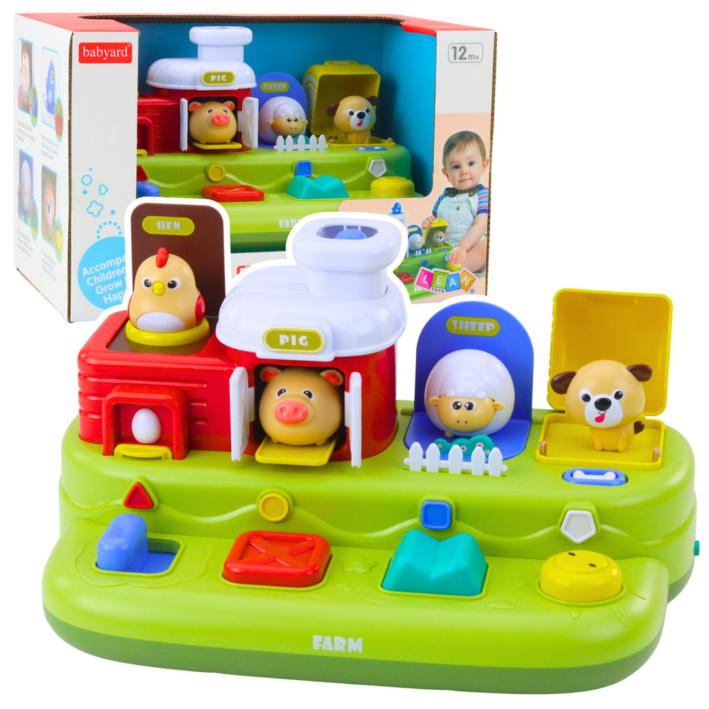 Interaktivní vzdělávací hračka s vyskakujícími zvířátky