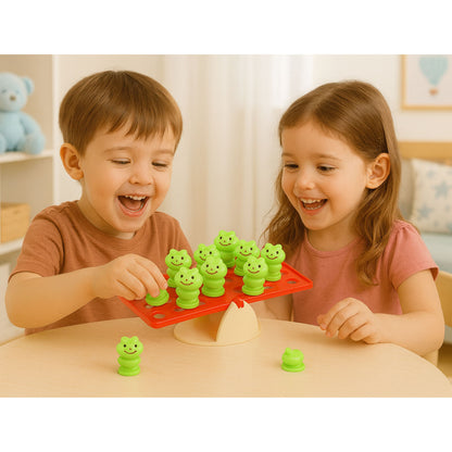 Vzdělávací hra na rovnováhu s žabkami pro děti