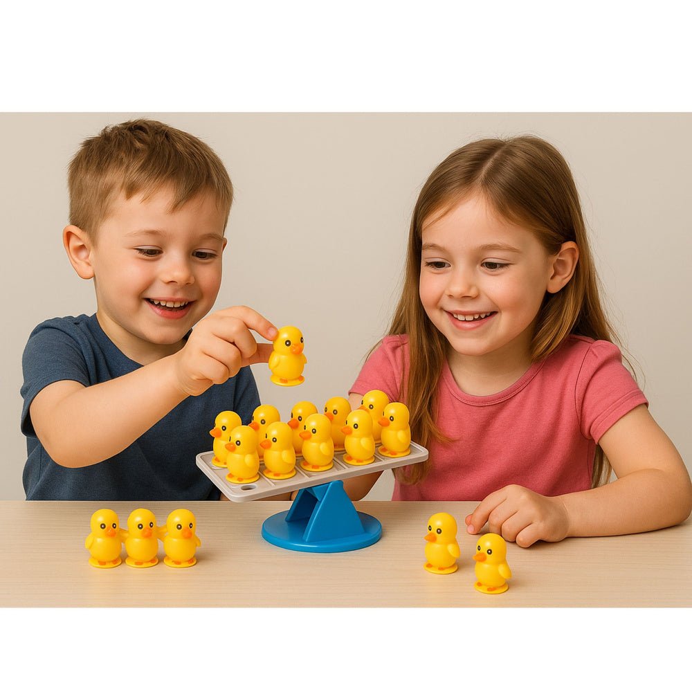 Vzdělávací hra na rovnováhu s kačenkami pro děti
