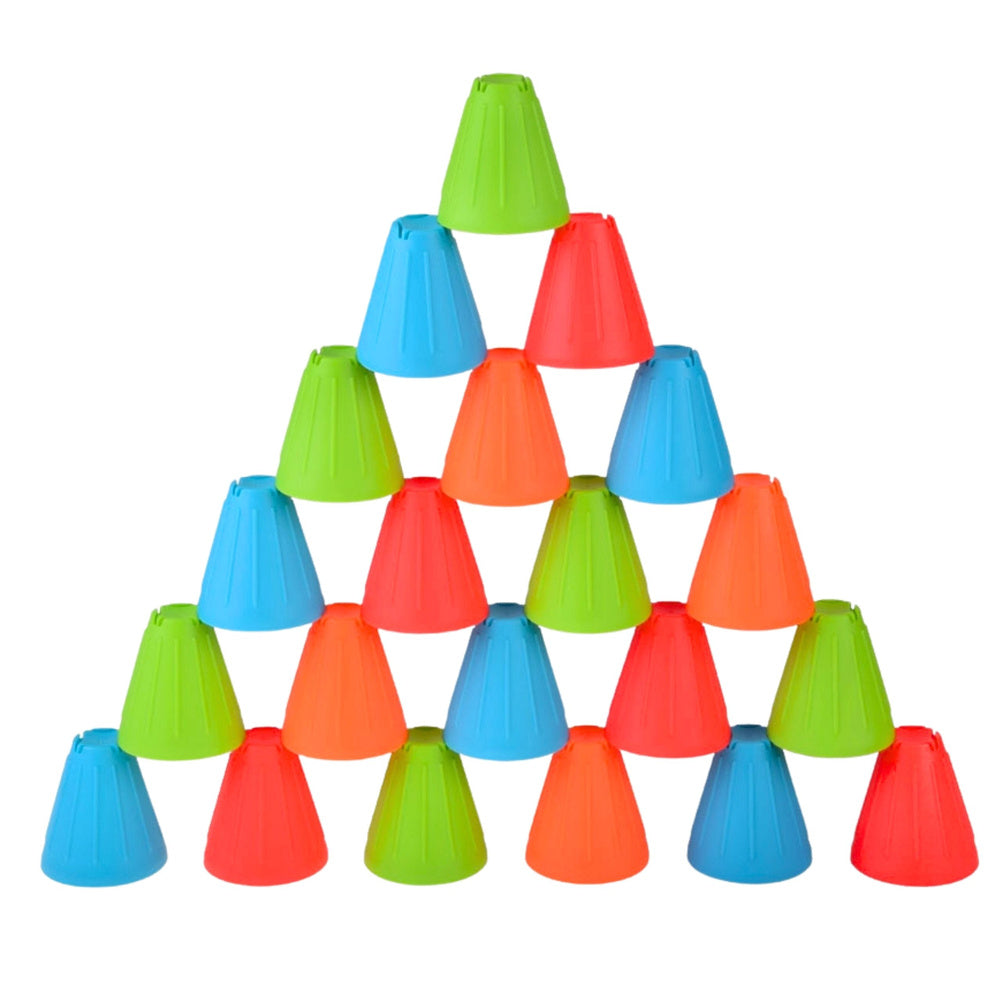 Vzdělávací hra Fast Cups 3v1 s míčky a kelímky – 38 dílů