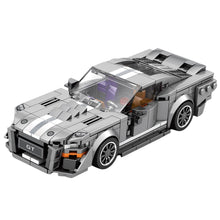Stavebnice sportovního auta GT500 – 437 dílků, šedá