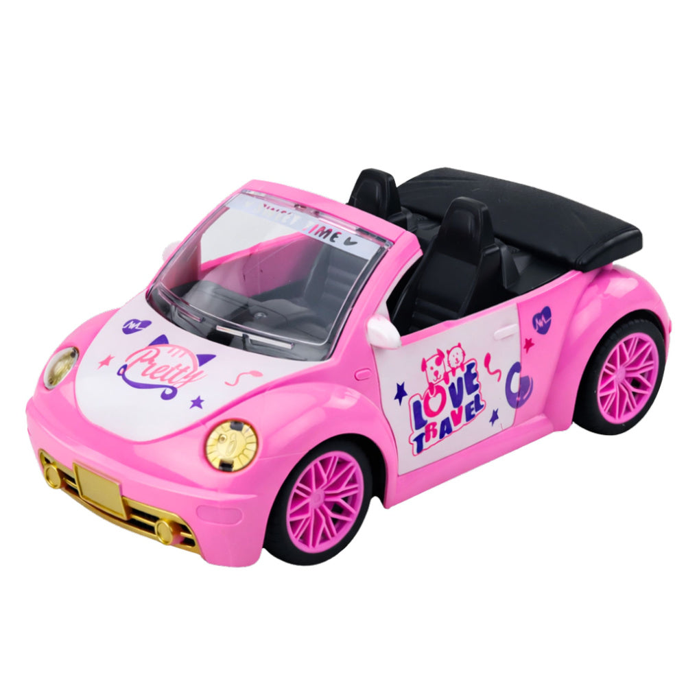 RC auto kabriolet pro panenky s dálkovým ovládáním – růžové