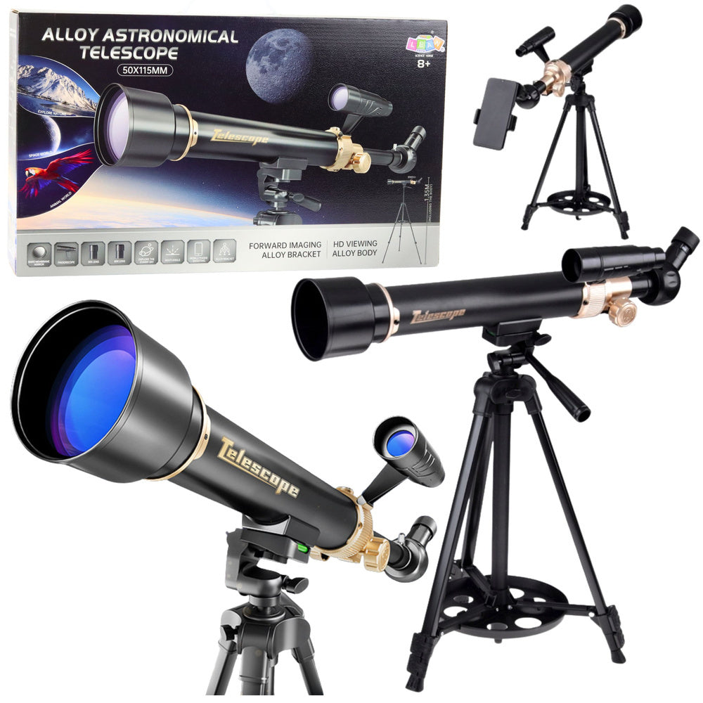 Astronomický teleskop s hliníkovým stativem 1,35 m pro děti