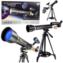 Astronomický teleskop s hliníkovým stativem 1,35 m pro děti