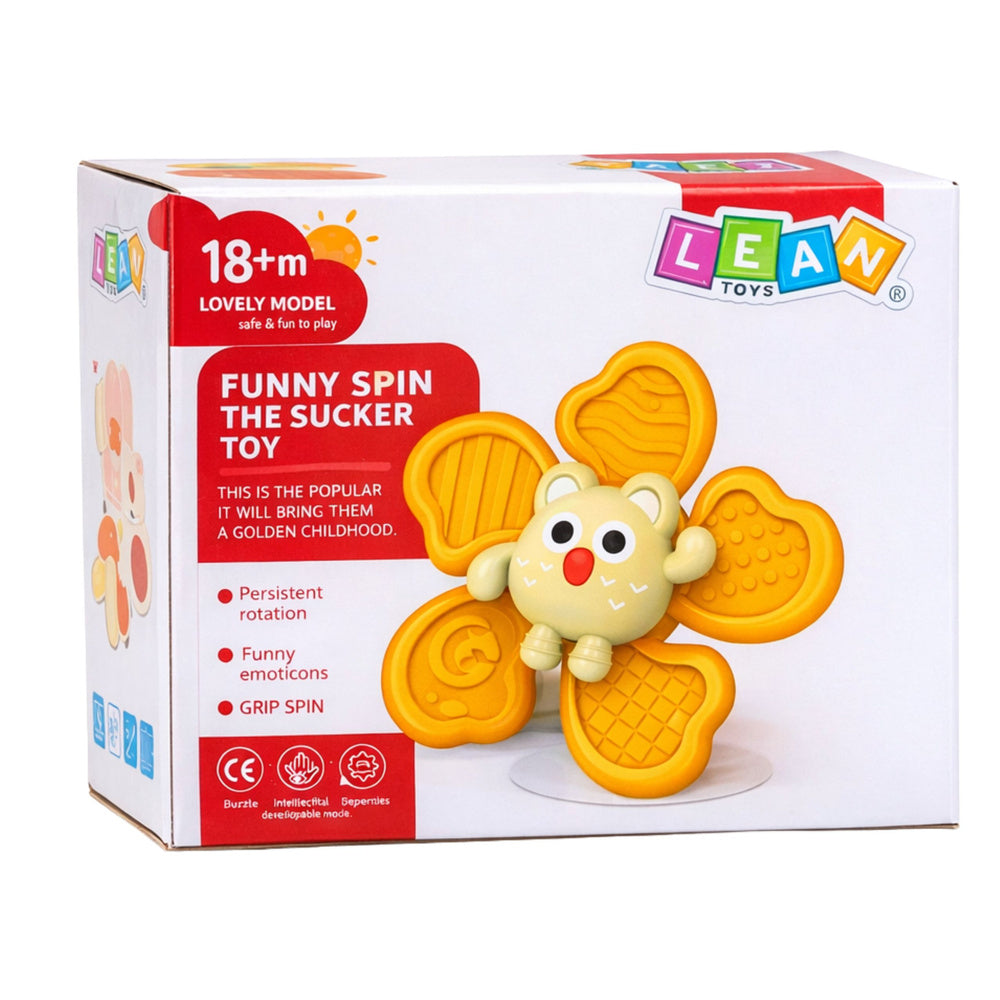 Senzorické fidget spinnery s přísavkou – sada 3 ks