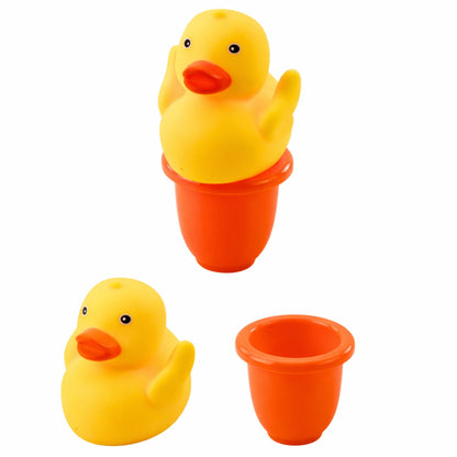 Sada hraček do koupele s dávkovačem mýdla a kachničkou – modrá