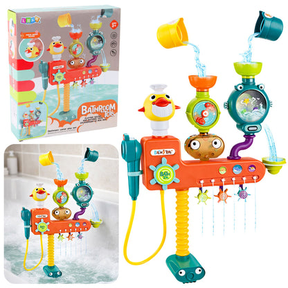 Hračka do vany s kolečky a hrníčky – kačenka