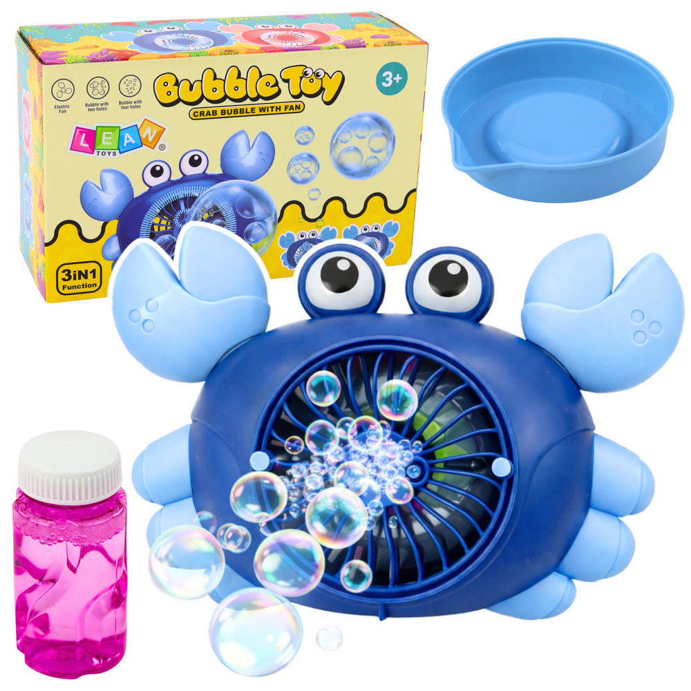 Bublifuk krabiček pro děti – 2v1 generátor bublin a ventilátor
