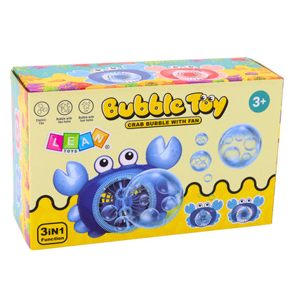 Bublifuk krabiček pro děti – 2v1 generátor bublin a ventilátor