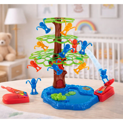 Skákající opičky – arkádová hra s katapultem a stromem