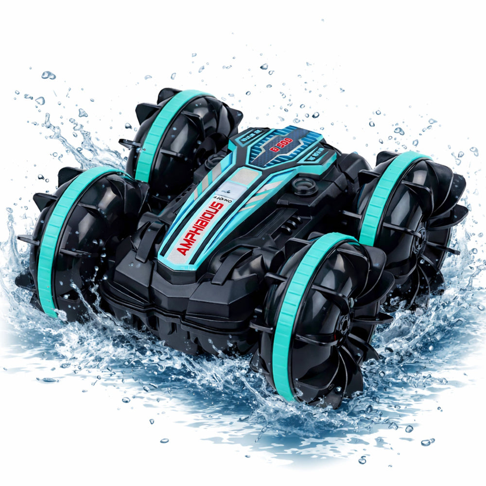 RC auto obojživelné s ovládáním gesty – tyrkysové