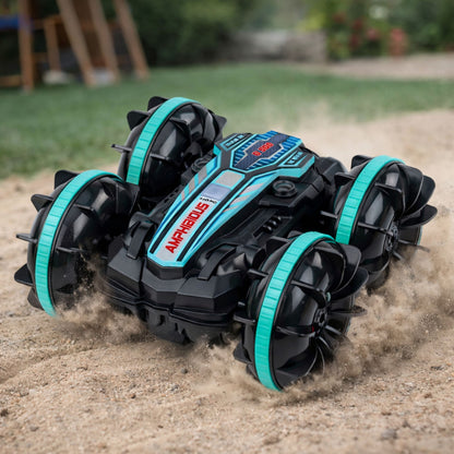 RC auto obojživelné s ovládáním gesty – tyrkysové