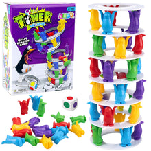 Tučňáci na věži – zábavná rodinná hra na zručnost