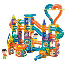 Magnetická stavebnice s kuličkovou dráhou – 188 dílů