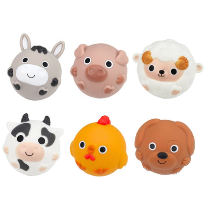 Hračky do vany Farma se skluzavkou a košíkem – 10 dílů