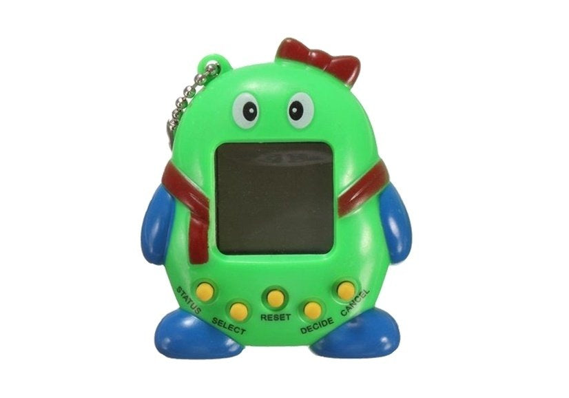 Tamagotchi z kokardką Zielone