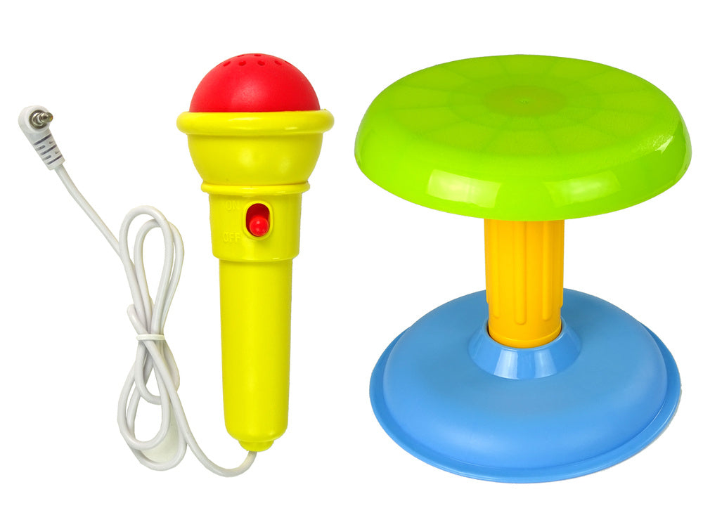 Organ Keyboard Chair Microphone Blue