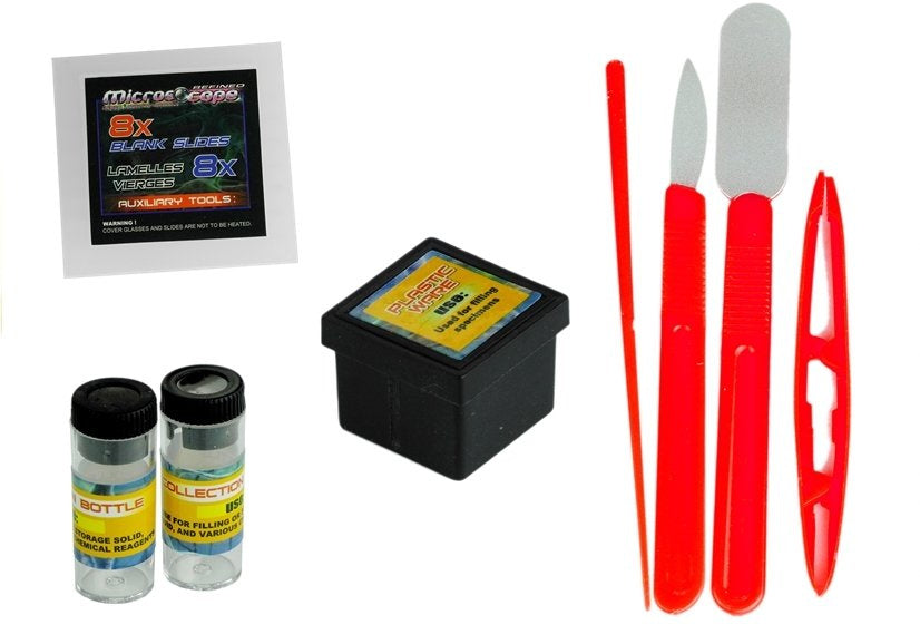 Dětský mikroskop s příslušenstvím a zvětšením 80x 200x 450x