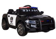 Elektrické policejní auto s dálkovým ovládáním – černé